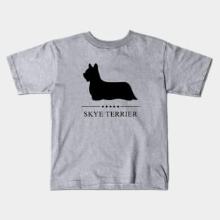 Skye Terrier Black Silhouette Kids T-Shirt